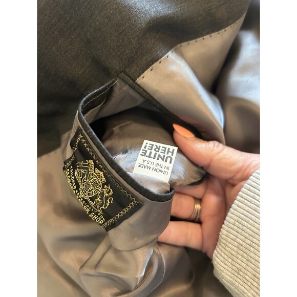 Hart Schaffner Marx Chicago Fit Men’s 48R Gray Blazer Sports Coat Wool USA - Picture 6 of 16